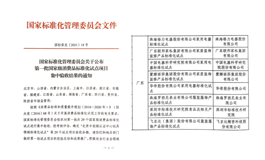 標準化建設新突破！格力消費品標準化試點項目順利通過國家驗收